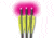 Lumenok Crossbow Bolt Pink Flat 20 in, Black, Pack of 3, BECF3P