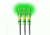 Lumenok Lighted Arrow Nock Gt-Series, Green, 3pk