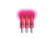 Lumenok Lighted Crossbow Nock Bolt End Gold Tip Crescent, 3-Pack, Pink GTC3P