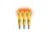 Lumenok Lighted Crossbow Nock Full Metal Jacket Crescent Bolt Ends, 3-Pack, HD Orange FMJC3