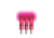 Lumenok Lighted Crossbow Nock Vapor/GT MX Flat Bolt Ends, 3-Pack, Pink GTMXF3P