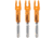 Lumenok Lighted Spartan Nock, Orange, 3 pack, 1006490