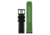 Luminox Watches Leather Strap, 26 mm, Black/Green, leather-strap-26-mm