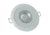Lumitec Mirage 380 Lumens LED Flush Mount Down Dimming Light, Glass Finish, White Bezel, Warm White, 113129