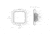 Lumitec Square Mirage Down 380 Lumens Hi CRI LED Light w/ Dimming / Glass Housing, No Bezel, Warm White, 116199