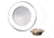 Lunasea Lighting Gen3 12VDC IP65 3.5in Recessed Light w/Polished Stainless Steel Bezel, Warm White, LLB-46RG-3A-SS