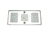 Lunasea Lighting LED Ceiling/Wall Light Fixture Light w/ Touch Dimming, 6W, Warm White, LLB-33CW-81-OT
