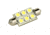 Lunasea Lighting Single-Sided 10-30VDC/1.5W/97 Lumens 6 LED Festoon Light, Warm White, LLB-186W-21-00