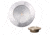 Lunasea Lighting Zero Emi Recessed 3.5in 575 Lumen LED Blue w/Brushed Stainless Steel Bezel Light, 12VDC, Warm White, LLB-46WB-0A-BN