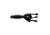 Lunkerhunt Micro Typhon Bait Tube, 10, 1.5in, Black, MSBTUBE04
