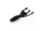 Lunkerhunt Micro Typhon Bait Tube, 10, 1.5in, Black, MSBTUBE04