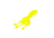 Lunkerhunt Micro Typhon Bait Tube, 10, 1.5in, Chartreuse Glow, MSBTUBE02