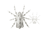 Lunkerhunt Phantom Spider Bait Topwater, 1, 2.25in, White Wolf, LSPIDER06
