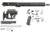 Luth-AR 16 in Bull Rifle Kit Minus Lower Receiver w/Fixed Stock, M-Lok, Black, Carbine, RKB-16-3M