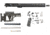 Luth-AR 16 in Bull Rifle Kit Minus Lower Receiver w/Fixed Stock, M-Lok, Black, Rifle, RKB-16-1M