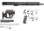 Luth-AR 16 in Light Weight 1-7 kit minus Lower Receiver w/coll. Stock, KeyMod, Black, Carbine, RKL7-16-3