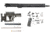Luth-AR 16 in Light Weight kit minus Lower Receiver w/fixed stock, M-Lok, Black, Rifle, RKL-16-1M
