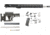 Luth-AR 18 in Bull Rifle kit minus Lower Receiver w/fixed stock, M-Lok, Black, Rifle, RKB-18-1M