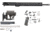 Luth-AR 18 in Mark 12 kit minus Lower Receiver w/coll. Stock, Black, Carbine, RKM12-18-3M