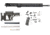 Luth-AR 18 in Mark 12 kit minus Lower Receiver w/fixed stock, Black, Rifle, RKM12-18-1M