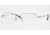 Luxottica LU6554 SV Prescription Eyeglasses - Silver Demo Lens Frame / 53 mm Prescription Lenses, 3047-5317