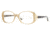 Luxottica LU4337B Progressive Prescription Eyeglasses C484-5216 - Light Brown Transparent Frame