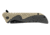 M&amp;P M2.0 Ultra Glide Folding Knife, 3.5in, 8Cr13MoV Steel Blade, 4.5in, Rubber Handle, OD Green, 1100042
