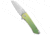 Machinewise MachineWise Mojave Flipper Knife Green Mosaic Ti 3.50" SW S90V, Green, CPM S90V, adult, BHQ-235929