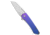 Machinewise MachineWise Mojave Flipper Knife Midnight Fade Stars Ti 3.50" SW S90V, Blue/Purple, CPM S90V, adult, BHQ-233385