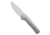 Machinewise Sonora Integral Folding Knife, 3.40in, CPM 20CV, Drop Point Blade, Titanium, Gray Handle, Fine Step Texture Raw, Gray/Gray, 7.80 inch, BHQ-210679
