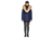 Mackage Akiva Waterproof Down Coat w/ Fur Hood, Navy / Natural Fur, Extra Large, Akiva-R-Navy-XL