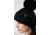 Mackage Doris Classic Knit Hat w/ Fox Fur Pompom - Womens, Black/Black, One Size, Doris-R-Black/Black