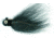 Macks Lure Rock Dancer Bucktail Jig, 1/4 oz, 2/0 Hook Black Head/Black Body, 18100