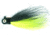 Macks Lure Rock Dancer Bucktail Jig, 1/4 oz, 2/0 Hook Black Head/Black/Chartreuse Body, 18116