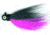 Macks Lure Rock Dancer Bucktail Jig, 3/8 oz, 2/0 Hook Black Head/Black/Cerise Body, 18197