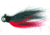 Macks Lure Rock Dancer Bucktail Jig, 3/8 oz, 2/0 Hook Black Head/Black/Red Body, 18194