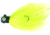 Macks Lure Rock Dancer Bucktail Jig, 3/8 oz, 2/0 Hook Black Head/Chartreuse Body, 18192