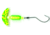 Macks Lure Smile Blade Spindrift Walleye Spinner, Number 1 Hook 72in Leader, Chartreuse Green Tiger Smile Blade/Chrt Grn Scale Pill, 63350
