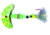 Macks Lure Wedding Ring Pro-Glo Series Spinner, Number 6 Hook 48in Leader, Chartreuse Sparkle Smile Blade/Black/Chartreuse Beads/Chartreuse Hook, 8220