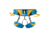 Mad Rock Solar Harness, Blue/Grey, 2XS, 23-27 in, 700600