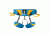Mad Rock Solar Harness - Kid's, Blue/Yellow, XXS 852210006774