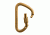 Mad Rock XL Steel Screw Lock Carabiner, Gold 870559005326