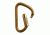 Mad Rock XL Steel Twist Lock Carabiner, Gold 870559005333