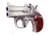 Bond Arms Texas-Defender Pistol, 10mm Auto, 3 in barrel, stainless steel frame, black ash or rosewood grip, 2-barrel, single-action, crossbolt safety, fixed, blade front, 2 round magazine, BA-TX-DFNR-8-FRRMPG