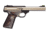 Browning Buck-Mark-Plus-Nickel Pistol, .22 Long Rifle, 5.5 in barrel, matte blue aluminum frame, laminated rosewood grip, blowback operated semi-auto, single-action, fiber-optic front, adj. target rear, 10 round magazine, BBM-PLUS-NKL-FRRMPG