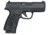 Bersa BP40CC Pistol, .40 S&amp;W, 3.3 in barrel, black polymer frame, integrated polymer grip, recoil operated semi-automatic, double-action only, internal firing pin safety, 3-dot, 7 round magazine, BRSA-BP40CC-FRRMPG
