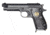 Beretta Tariq Pistol, 9mm Luger, 4.5 in barrel, blued finish steel frame, black plastic grip, recoil operated semi-automatic, single-action, crossbolt safety, blade front, V-notch rear, 8 round magazine, BT-TARIQ-FRRMPG