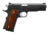 Charles Daly 1911-G4 Pistol, .45 ACP, 5 in barrel, black finish steel frame, checkered diamond wood grip, recoil operated semi-automatic, single-action, grip safety, manual thumb safety, Novak, 7 round magazine, CD-1911-G4-FRRMPG