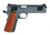 Les Baer 1911-Monolith Pistol, .45 ACP, 5 in barrel, blued finish steel frame, checkered cocobolo grip, recoil operated semi-automatic, single-action, grip safety, manual thumb safety, fixed combat, 8 round magazine, LB-1911-MNLT-3-FRRMPG