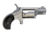 North American Arms Mini-Revolver Revolver, .22 Long Rifle, 1.125 in barrel, stainless steel frame, wood grip, revolving chamber, single-action, half-way notch cylinder, blade front, notch rear, 5 round magazine, NAA-MR-3-FRRMPG